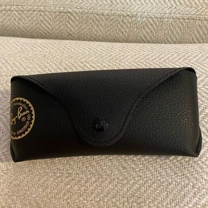 Ray-Ban Black and Gold Sunglasses Case - Case Only!